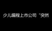 少儿编程上市公司“突然跑路”，家长的预付费去哪了？